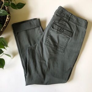 Ann Taylor Loft Relaxed Skinny Petite Cuffed Pants